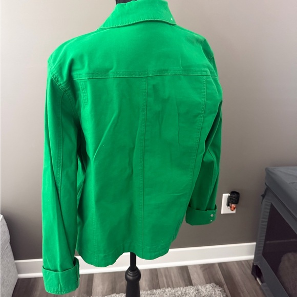 Charter Club Emerald Green Jean Jacket.

#28 - Picture 5 of 6